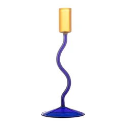 Ada kynttilänjalka 22 cm, Sininen