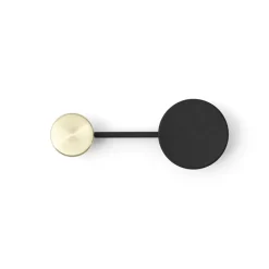 Afteroom vaateripustin small, Musta-messinki