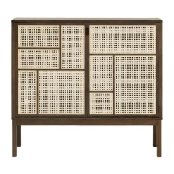 Air sivupöytä, Tumma tammi, 120x110 cm, jaloilla