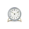 AJ Station pöytäkello 12 cm, harmaa-valkoinen