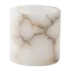 Alabaster-tuikkuastia, Valkoinen beige, S 10 cm