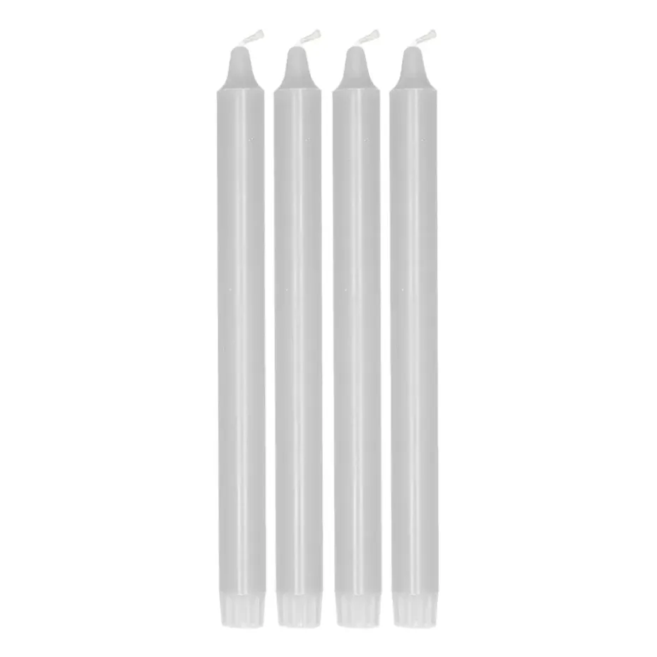 Ambiance kruununkynttilä 4-pakkaus 27 cm, Icy Grey