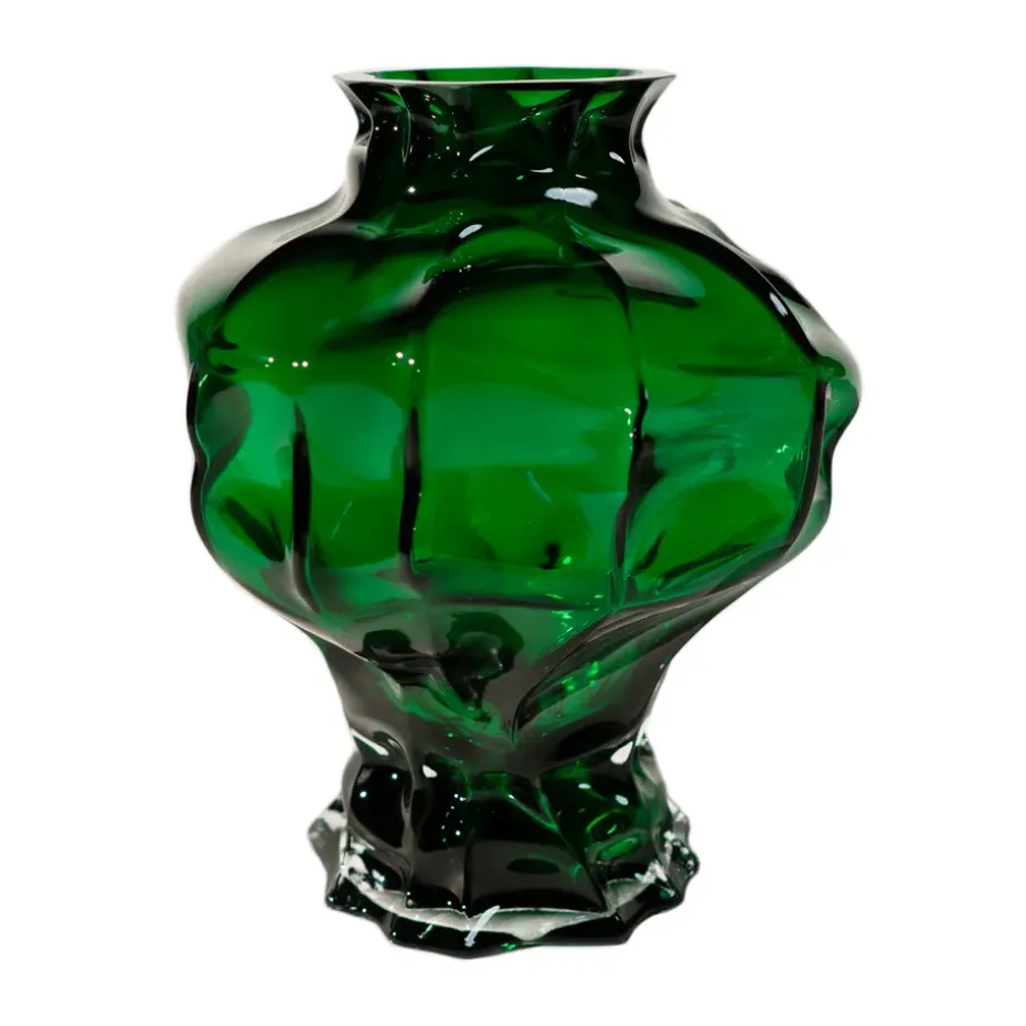 Ammonit vaasi 30 cm, Vihreä