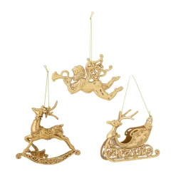 Anisa joulukoriste 3 kpl, Messinki