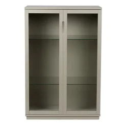 Aoko vitriinikaappi 120 cm, Beige