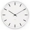 Arne Jacobsenin City Hall kello, Valkoinen, Ø16 cm