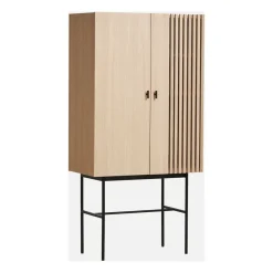 Array kaappi, 80 cm, Valkopigmentoitu tammi