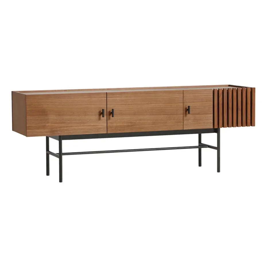 Array Sivupöytä matala, 150 cm, Saksanpähkinä