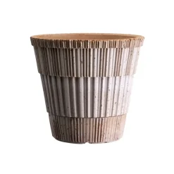 Atlas raw ruukku aluslautasella, Rosa, Ø18 cm