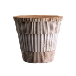 Atlas raw ruukku aluslautasella, Rosa, Ø21 cm