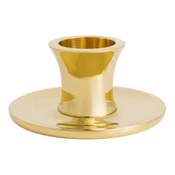 Basso matala kynttilänjalka , Kiinteä messinki