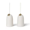 Bell kello joulukoriste Ø4 cm 2-pack, Off-white