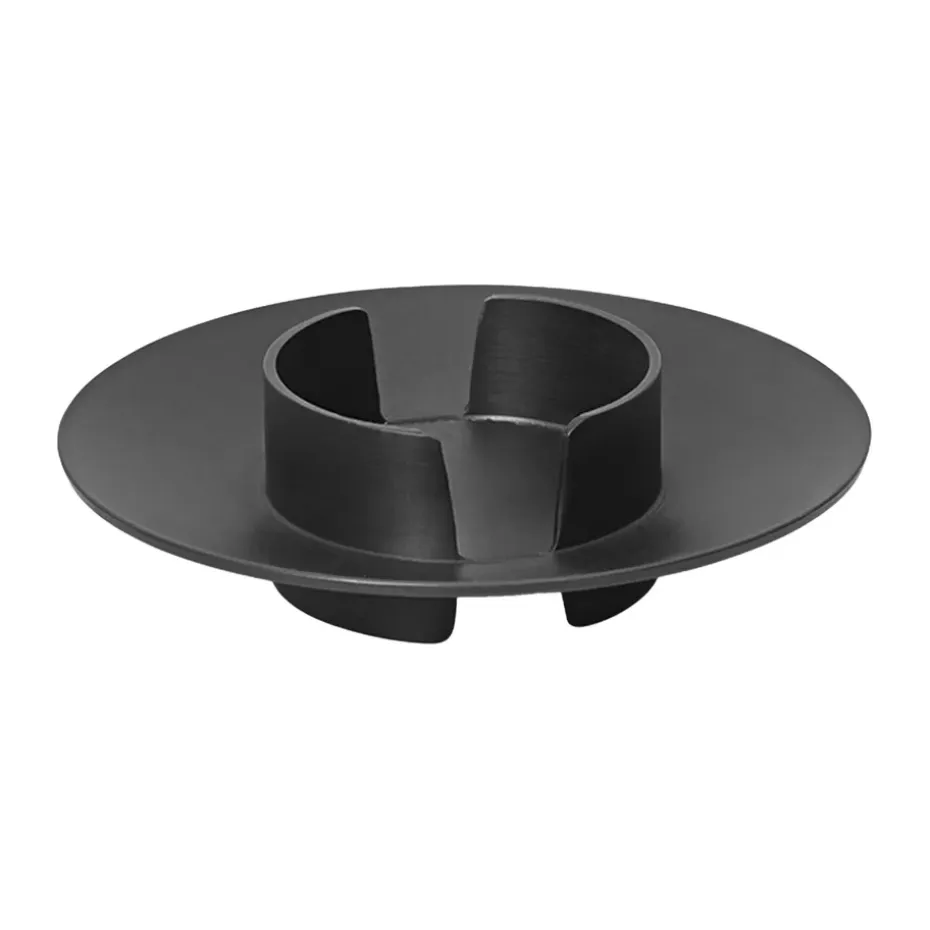 Block pöytäkynttilänjalka, Black brass