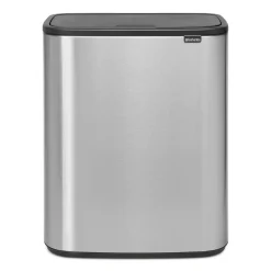 Bo touch bin 2x30 L, Mattaharjattu teräs