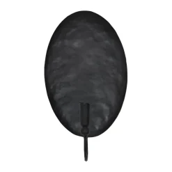 Boule seinäkynttilänjalka taustalevyllä, Musta