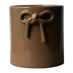 Bow ruukku Ø14 cm, Shiny nougat