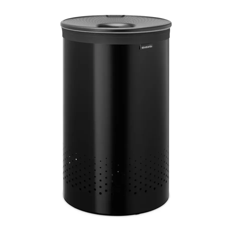 Brabantia pyykkikori muovikannella 60 L, Mattamusta