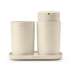 Brabantia ReNew käsienpesuallassetti, 3 osaa, Soft Beige