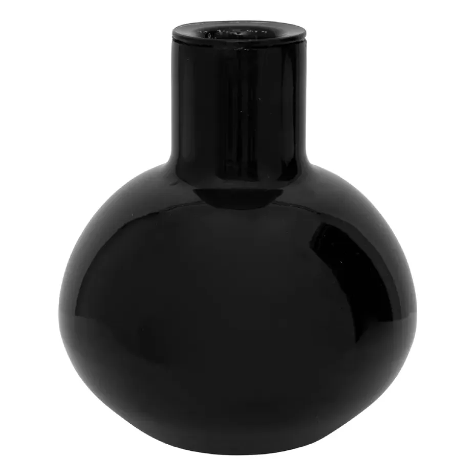 Bubble kynttilänjalka S 12 cm, Black