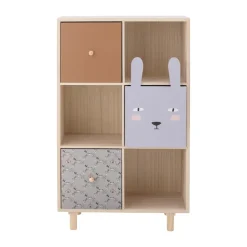 Calle kirjahylly laatikoilla, Luonnonvärinen