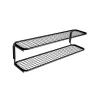 Classic 650 -kenkähylly, Musta/kromi, 2 tasoa, 110 cm