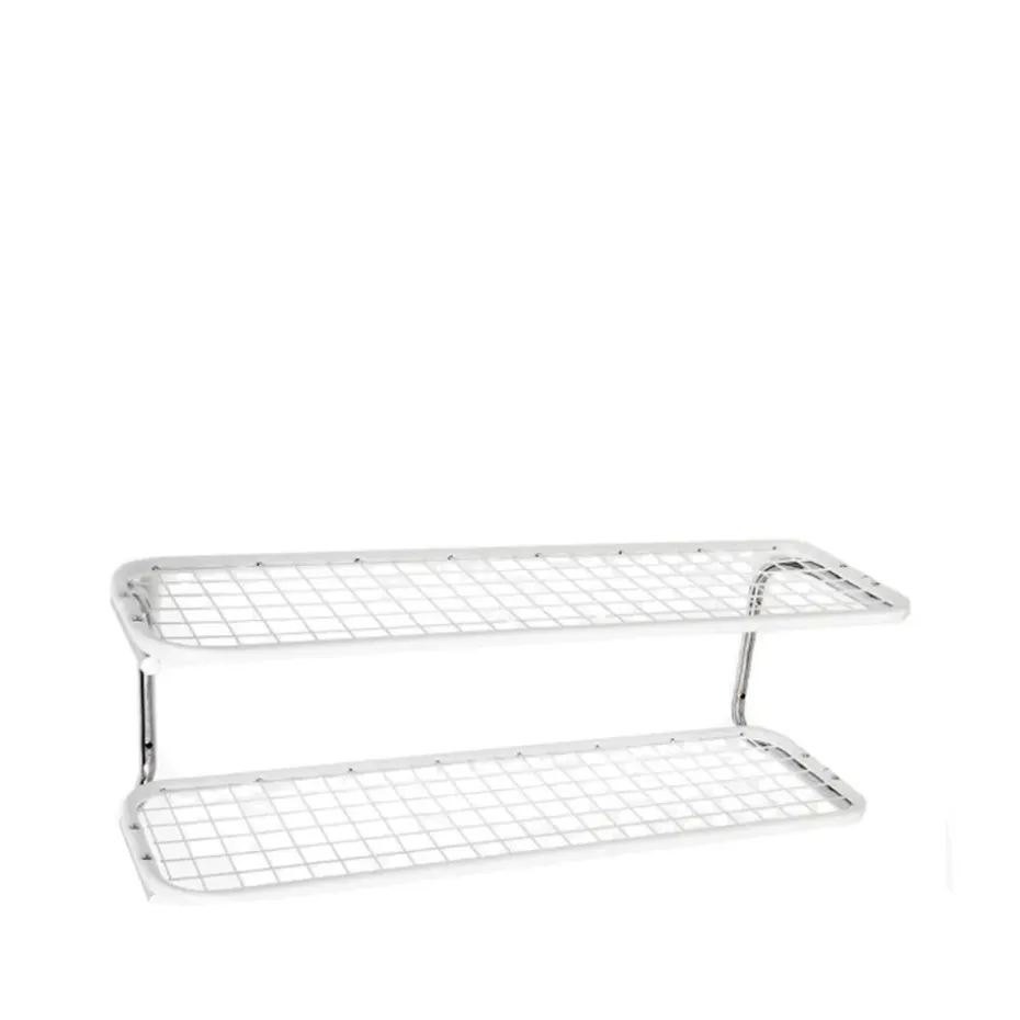 Classic 650 -kenkähylly, Valkoinen/kromi, 2 tasoa, 110 cm
