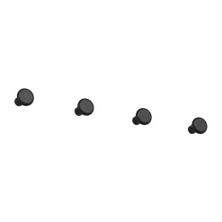 Classic koukku pieni 4-pack, Musta