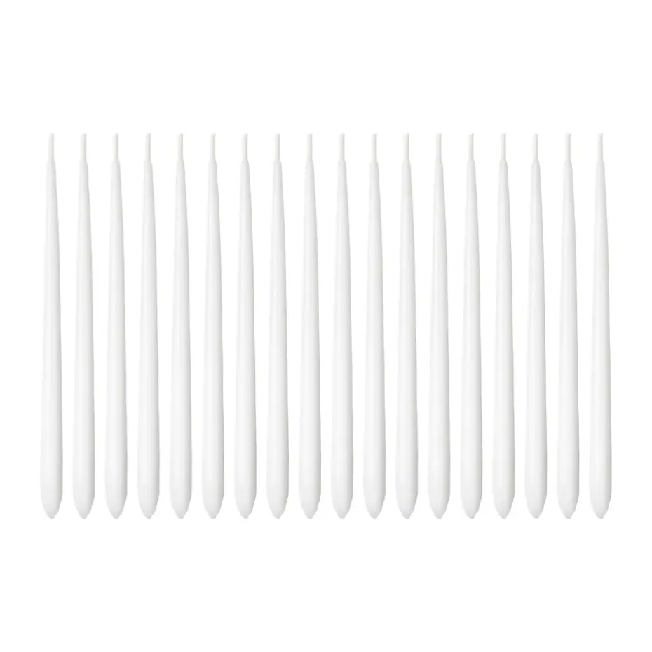 Cobra Hanukkah kynttilät 18 kpl, Valkoinen