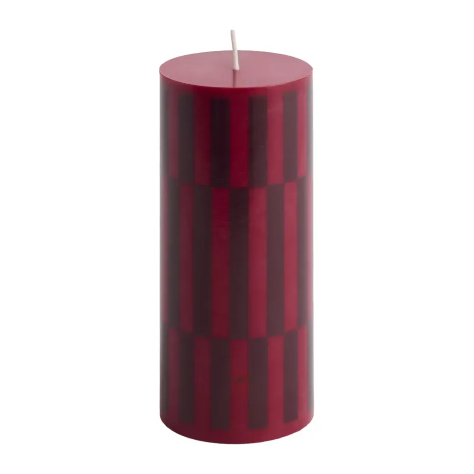 Column Candle pöytäkynttilä small 15 cm, Wine-bordeaux