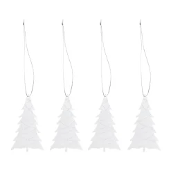 Cooee joulukoriste ruostumattomasta teräksestä 4 kpl, Puu