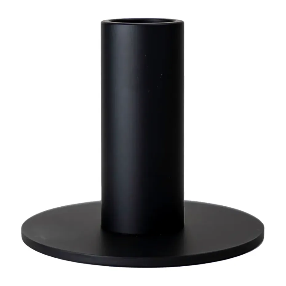 Cooee kynttilänjalka matala 7 cm, Musta