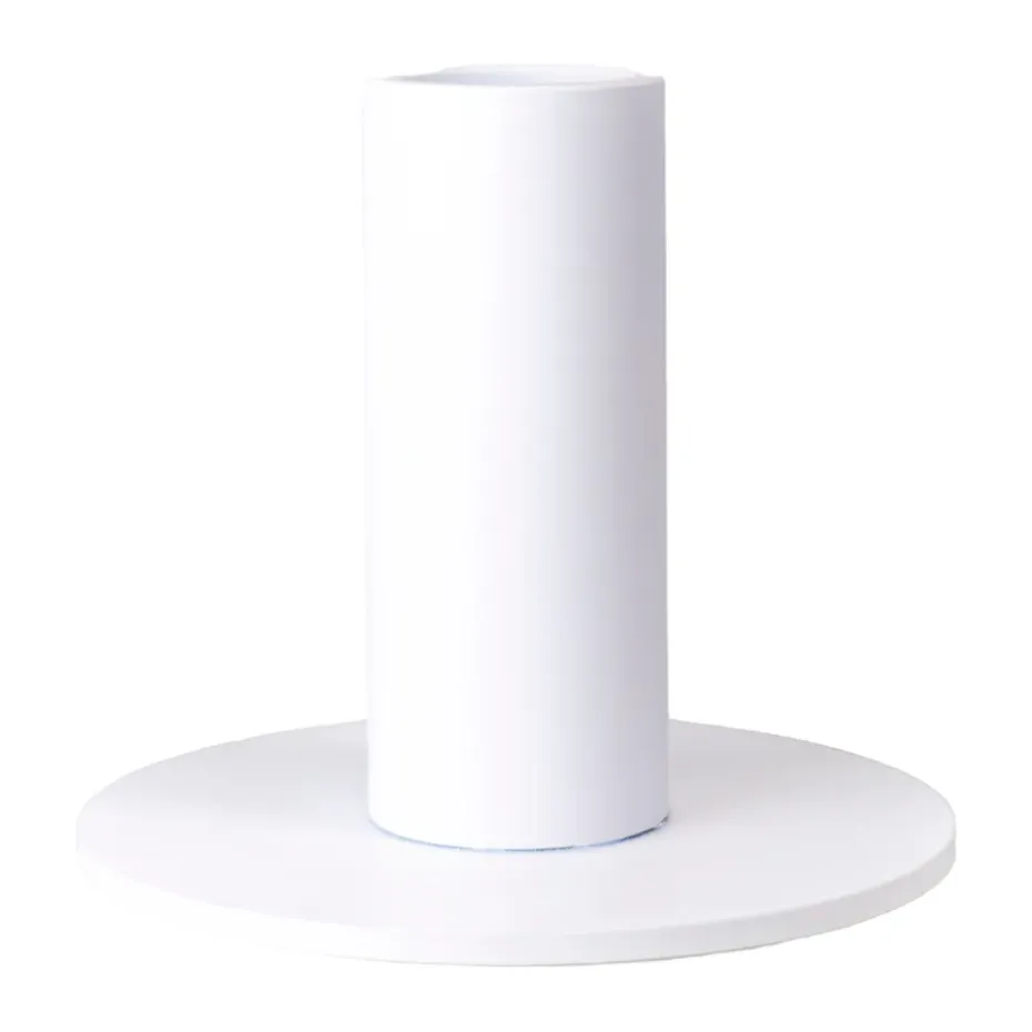 Cooee kynttilänjalka matala 7 cm, Valkoinen