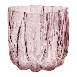 Crackle maljakko 12,1 cm, Vaaleanpunainen