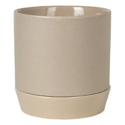 Denise ruukku aluslautasella Ø 21 cm, Dove grey