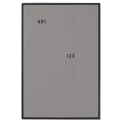 Design Letters kirjaintaulu A2, vaaleanharmaa