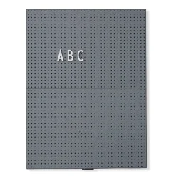 Design Letters kirjaintaulu A4, tummanharmaa