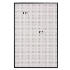 Design Letters kirjaintaulu A2, harmaa