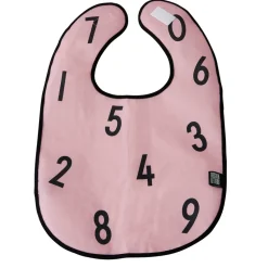 Design Letters ruokalappu numerot, Vaaleanpunainen