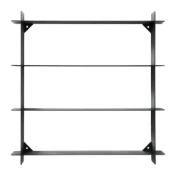 Division seinähylly, Black-teräs, 45x45x10 cm
