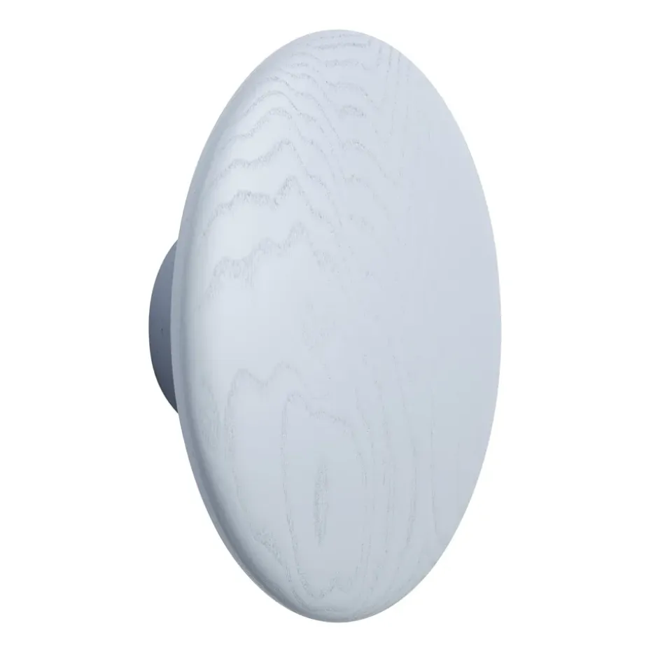 Dots wood -koukku light blue, Ø 17 cm