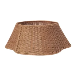 Drape punottu puun hame joulukuusikori, Natural