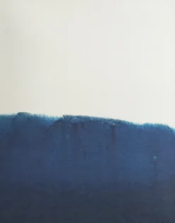 Dyeforindigo ocean 1 juliste 40x50 cm, Sini-valkoinen