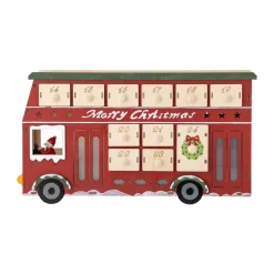 Edward joulukalenteri kalenteri valaistulla bussilla, Punainen