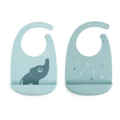 Elphee-ruokalappu 2-pack, Sininen