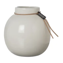 Ernst lasitettu maljakko valkoinen, Ø22 cm