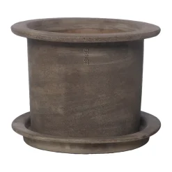 Ernst terrakottaruukku aluslautasella, Ø18 x 14 cm