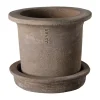 Ernst terrakottaruukku aluslautasella, Ø12×10 cm