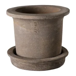 Ernst terrakottaruukku aluslautasella, Ø12×10 cm