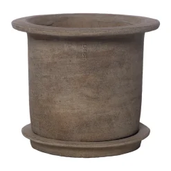 Ernst terrakottaruukku aluslautasella, Ø24 x 17 cm