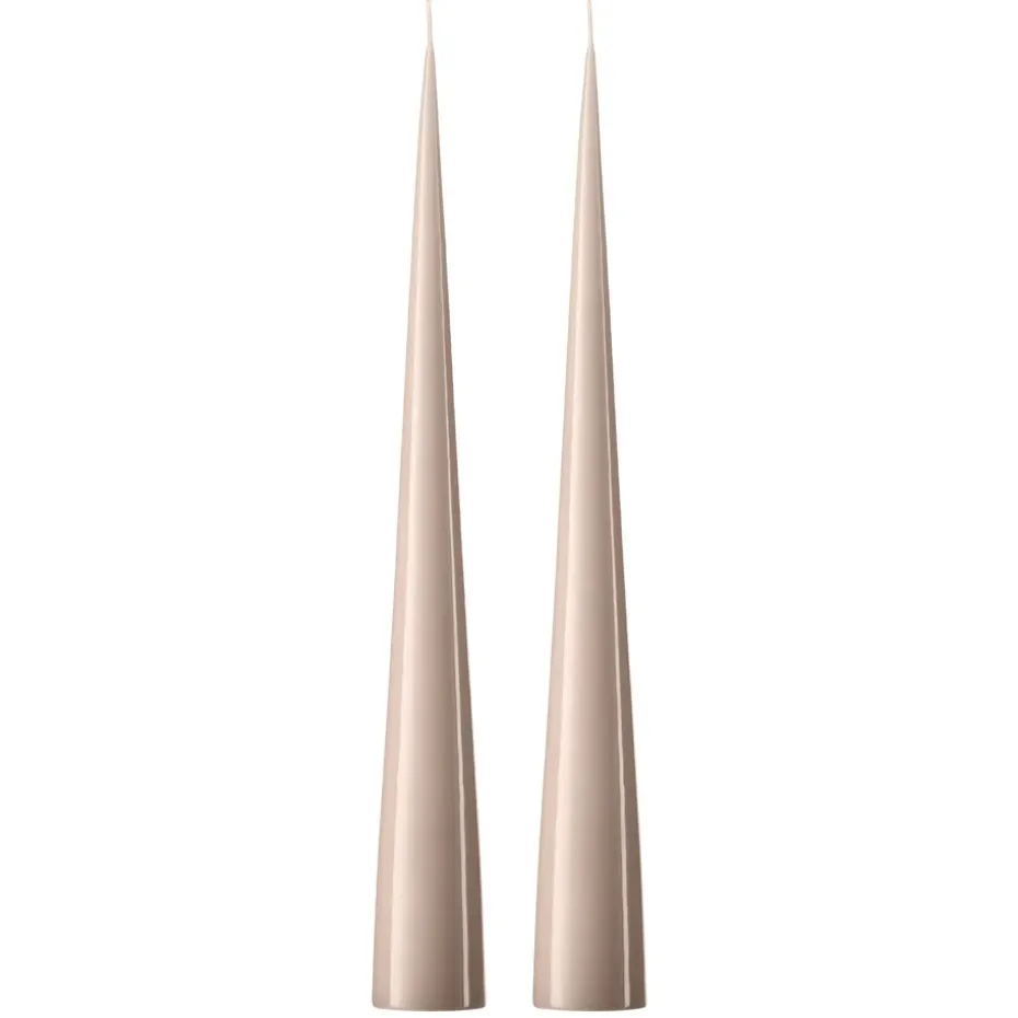 ester & erik -kartiokynttilä 37 cm, 2-pakkaus lakattu, Linen grey 22-0